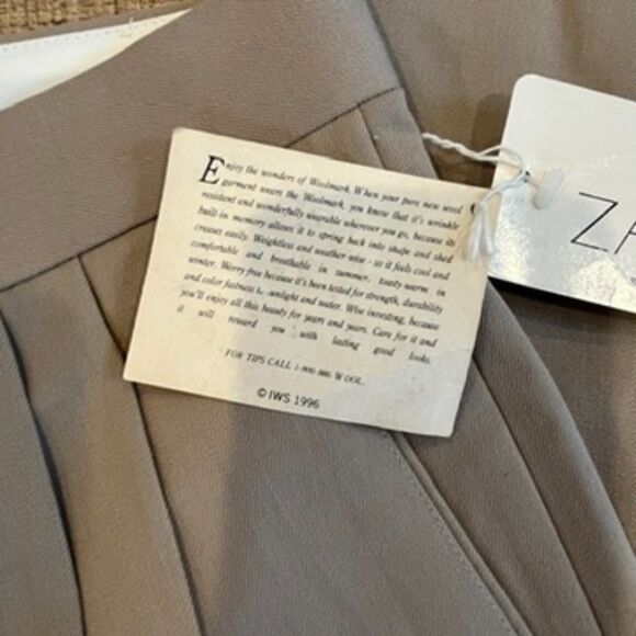 Vintage Zannini Deadstock Men's Dress Pants Size 31 x 35 Unhemmed NEW - Picture 10 of 11